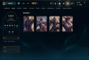 Ferro 2 com TODOS os Champs e 101 Skins ( SUP / ADC ) - League of Legends LOL