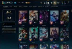 Ferro 2 com TODOS os Champs e 101 Skins ( SUP / ADC ) - League of Legends LOL