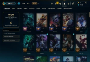Diamante 3 com 100 Champs e 27 Skins - League of Legends LOL