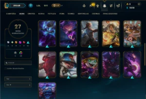 Diamante 3 com 100 Champs e 27 Skins - League of Legends LOL