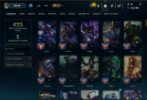 Ouro 4 com 130 Champs e 58 Skins +4 Vitoriosas - League of Legends LOL