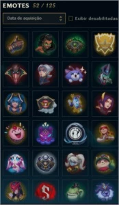 conta lol lvl 242, 123 champs, 22 skins - League of Legends