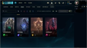 conta lol lvl 242, 123 champs, 22 skins - League of Legends