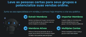 Robô de Leads Telegram - Vendo conta de 3 meses.