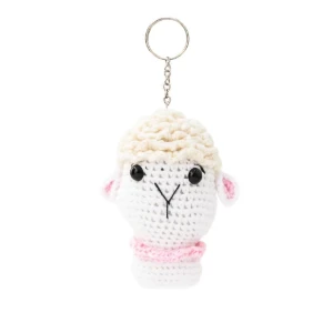 Chaveiro ovelha branca em amigurumi - Artesanato e Personalizados