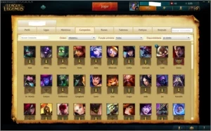 CONTAS DE LEAGUE OF LEGENDS 53 CHAMPS / 8 SKINS UNRANKED LOL