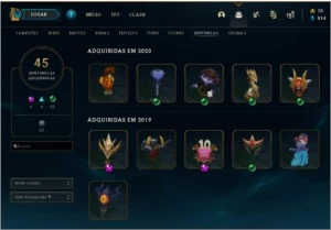 Conta Riot LOL+VALORANT 350+ skins - League of Legends