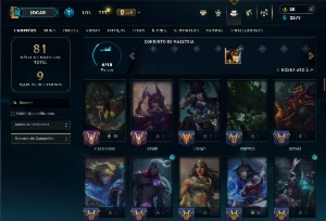 Conta Ferro 1 com 110 Champs e 60 Skins ( mais de 30 jogos ) - League of Legends LOL