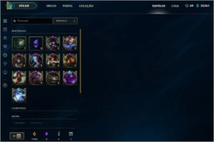 Conta Rara Quase todas vitoriosas - League of Legends LOL