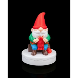 Gnomo de Natal Tricotando