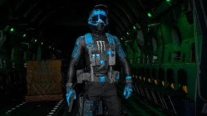 Call Of Duty Modern Warfare 3 Skin Cluth Azul [Gift]