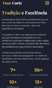 Modelo de Site para Barbearia – Agenda de Cortes Online - Outros