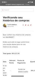 Conta Valorant com 600 reais gastos