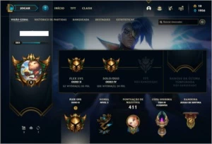 Conta ouro 4 com 116 champs e 82 skins + 1 Prestigio - League of Legends LOL