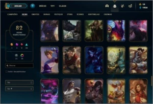 Conta ouro 4 com 116 champs e 82 skins + 1 Prestigio - League of Legends LOL