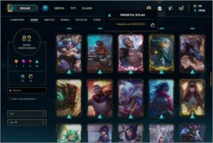 Conta ouro 4 com 116 champs e 82 skins + 1 Prestigio - League of Legends LOL