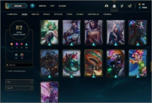 Conta ouro 4 com 116 champs e 82 skins + 1 Prestigio - League of Legends LOL