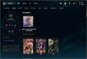 Conta ouro 4 com 116 champs e 82 skins + 1 Prestigio - League of Legends LOL