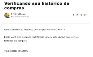 CONTA VALORANT DIAMANTE 3 (VALOR GASTO $711,00)