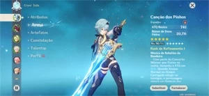 Conta genshin impact AR 52 Eula + Kazuha + Yae Miko