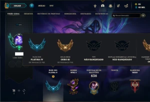 Conta ouro 3 com TODOS os champs e 184 Skins + 89 Cromas - League of Legends LOL