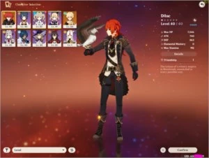 CONTA GENSHIN IMPACT - 🔥 DILUC 5⭐ - AR 28 - ACESSO TOTAL