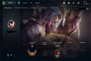 Gold 1, 60 SKins - League of Legends LOL