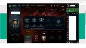 CONTA LOL PLATINA 4 109 SKINS TODOS CHAMPS COM PASSE - League of Legends