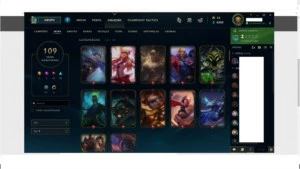 CONTA LOL PLATINA 4 109 SKINS TODOS CHAMPS COM PASSE - League of Legends