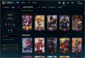 Conta Lol D1, skins prestígios, 139 champs - League of Legends