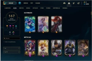 Conta Lol D1, skins prestígios, 139 champs - League of Legends