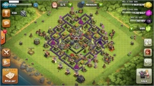 Conta CV9 Clash of Clans