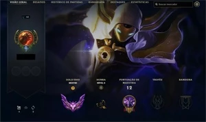 Conta League of Legends Mestre LOL