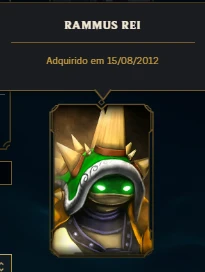 Account with Judgement Kayle + King Rammus + 2013 Victorious - League of Legends LOL