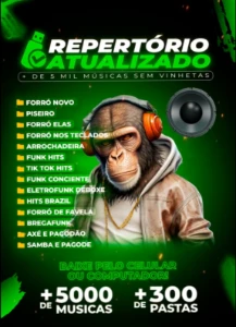 + de 5 mil musicas - Repertório atualizado