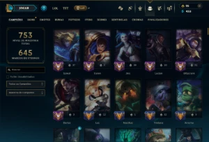 Unranked com TODOS os Champs e 238 Skins ( ADC / SUP ) - League of Legends LOL