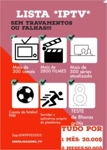 Tv IPTV lista de 812 canais pra assistir - Assinaturas e Premium