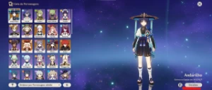 Conta Genshin Ar54 Scaramouche + Ayaka + Klee + Diversos - Genshin Impact