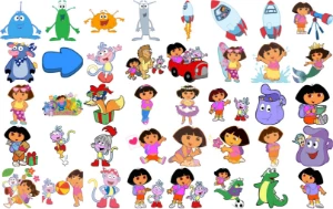 Pack 110 Vetores Dora Aventureira Cartoon Coreldraw Download - Outros