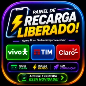 Painel De Recargas Telegram Liberado | Vivo • Tim • Claro - Outros