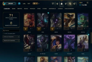 Esmeralda 4 com 50 Champs e 8 Skins - League of Legends LOL