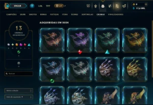 Esmeralda 4 com 50 Champs e 8 Skins - League of Legends LOL