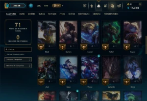 Esmeralda 4 com 50 Champs e 8 Skins - League of Legends LOL