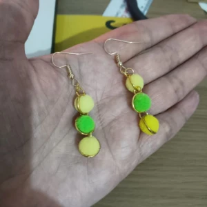 Brincos Artesanais nas Cores do Brasil - Artesanato e Personalizados