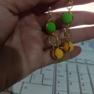 Brincos Artesanais nas Cores do Brasil - Artesanato e Personalizados