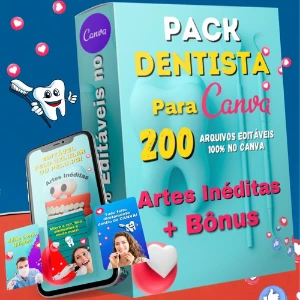 Pack Editavel No Canva Dentista