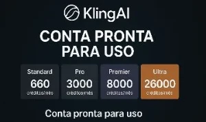 Conta KlingAI Premium + Ultra | Ativa com Planos Especiais - Assinaturas e Premium