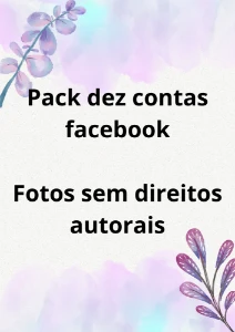 Pack 10 Contas facebooks aleatórias + fotos sem direitos aut - Outros
