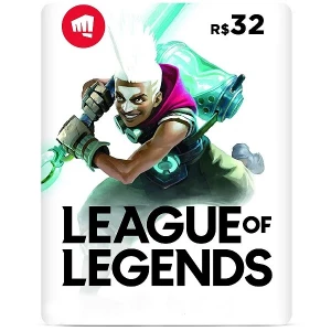 Gift card league of legends 1255 RP(Valor negociável p/ qtd) - Gift Cards