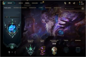 CONTA PLATINA COM RYZE TRIUNFANTE. - League of Legends LOL
